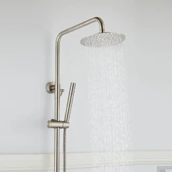 Regendouche Boss & Wessing Exclusive 20 Cm Met Staafhanddouche 304 RVS -Hansgrohe Badkamerinterieur Winkel regendouche boss wessing exclusive 20 cm met staafhanddouche 304 rvs sfeer1