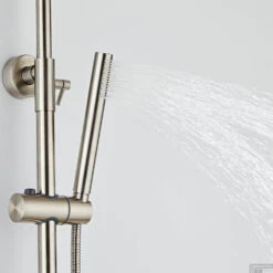 Regendouche Boss & Wessing Exclusive 20 Cm Met Staafhanddouche 304 RVS -Hansgrohe Badkamerinterieur Winkel regendouche boss wessing exclusive 20 cm met staafhanddouche 304 rvs sfeer2