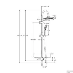 Regendouche Eengreepsmengkraan Schutte Waterway Met Planchet Chroom Wit -Hansgrohe Badkamerinterieur Winkel regendouche eengreepsmengkraan schutte waterway met planchet chroom wit tech