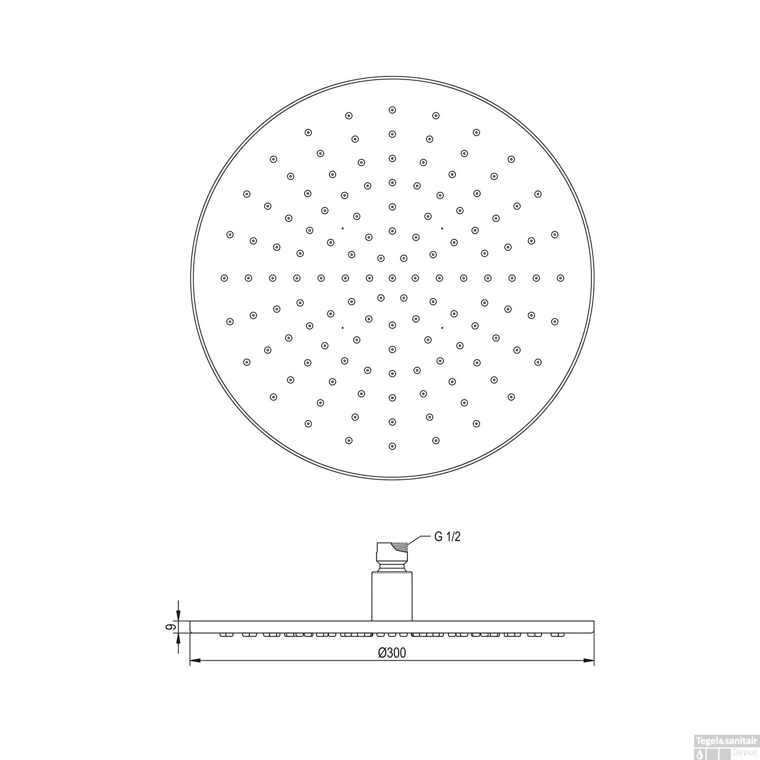 Regendouche Kop Brauer Chrome Edition 30 Cm Chroom 4 Regendouche Kop Brauer Chrome Edition 30 Cm Chroom - Afbeelding 2