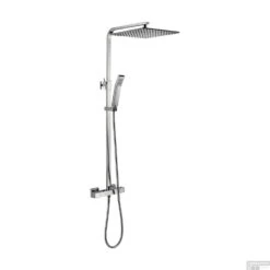 Regendouche Opbouwset Schütte Sumba Met Thermostaatkraan Hart-op-hart 15 Cm Chroom