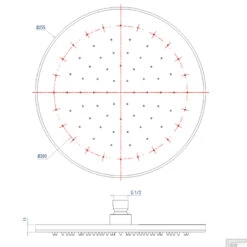Regendouchekop Salenzi Marble 25cm Black Marble OP=OP -Hansgrohe Badkamerinterieur Winkel regendouchekop salenzi marble 25cm black marble tech