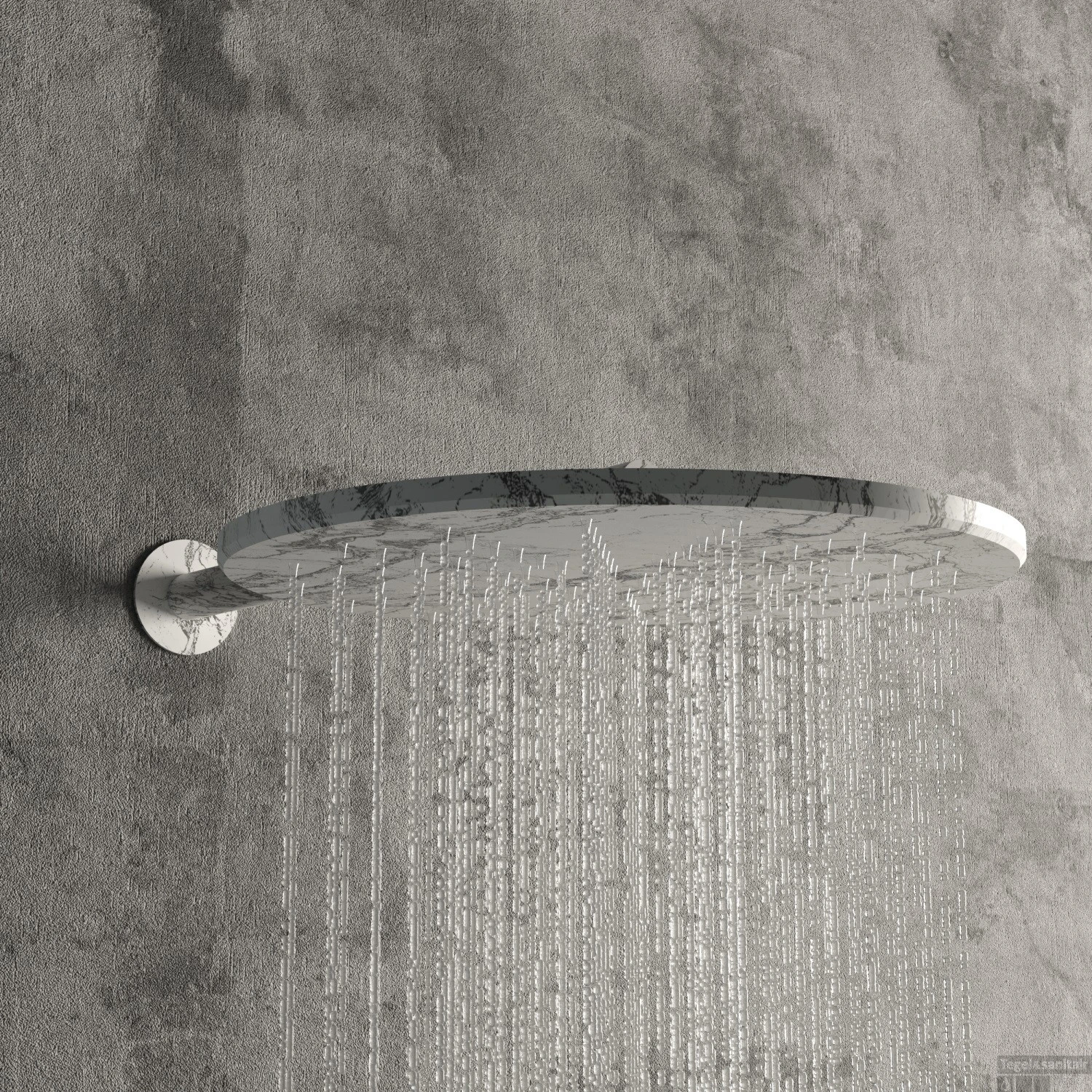 Regendouchekop Salenzi Marble 30cm White Marble OP=OP 3 Regendouchekop Salenzi Marble 30cm White Marble OP=OP