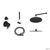 Regendoucheset Best Design Gless Nero M300 RVS Mat Zwart -Hansgrohe Badkamerinterieur Winkel regendoucheset best design gless nero m300 4005440 shop