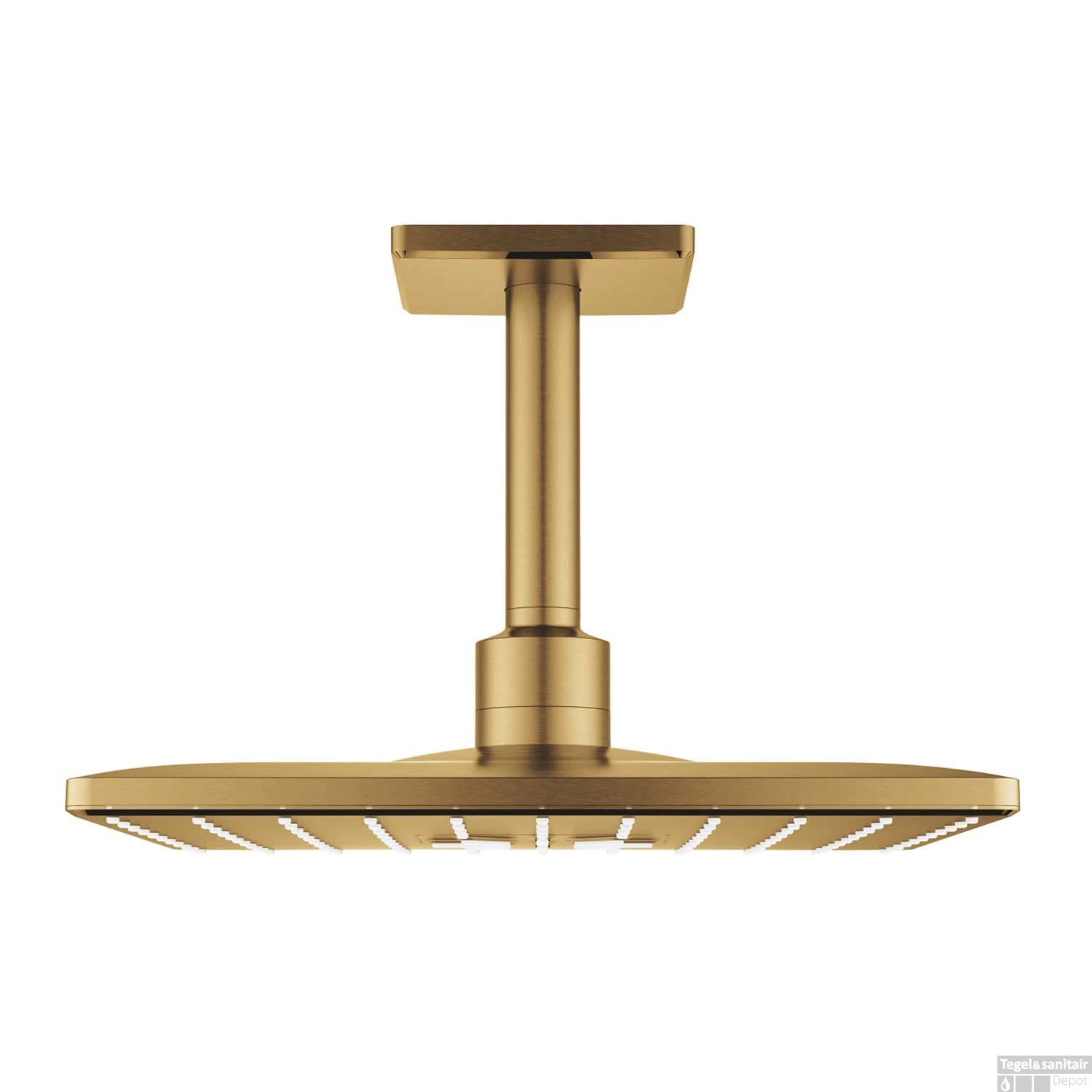 Regendoucheset Grohe Rainshower SmartActive Cube 31 Cm Met Plafondarm Cool Sunrise Geborsteld