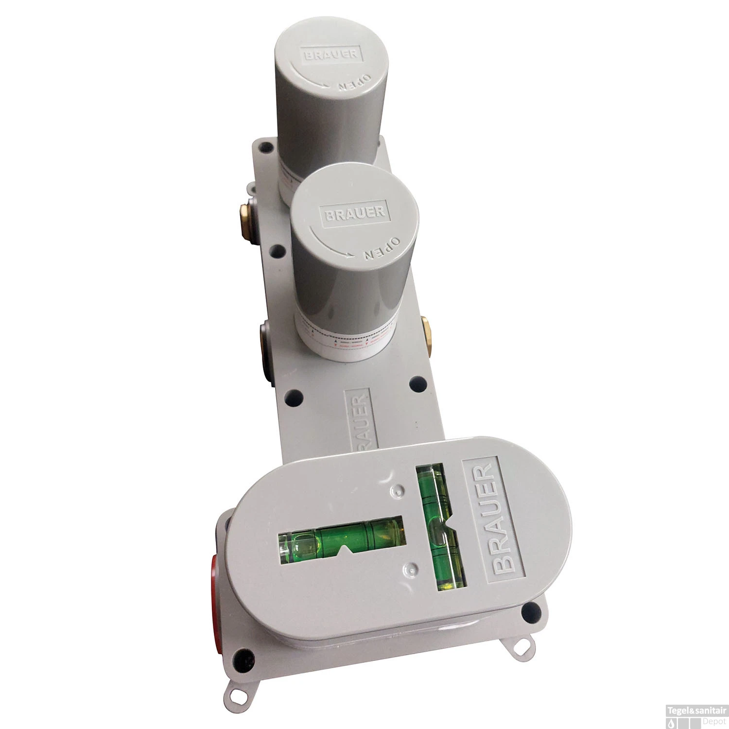 Regendoucheset Inbouw Brauer Chrome Carving Thermostatisch 20cm Met Plafondarm En Handdouche Staaf Losse Stopkranen Chroom - Afbeelding 6