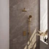 Regendoucheset Inbouw Brauer Gold Carving Thermostatisch 20cm Met 3-Weg Omstelling, Wandarm, Glijstang En Handdouche 3-Standen Geborsteld Goud -Hansgrohe Badkamerinterieur Winkel regendoucheset inbouw brauer gold carving thermostatisch 20cm met 3 weg omstelling wandarm glijstang sfeer
