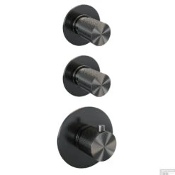 Regendoucheset Inbouw Brauer Gunmetal Carving Thermostatisch 30cm Met Gebogen Wandarm, Glijstang En Handdouche 3-Standen Geborsteld Gunmetal -Hansgrohe Badkamerinterieur Winkel regendoucheset inbouw brauer gunmetal carving thermostatisch 30cm met gebogen wandarm glijstang en handdouche 3 standen shop1