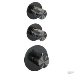 Regendoucheset Inbouw Brauer Gunmetal Edition Thermostatisch 20cm Met Gebogen Wandarm En Handdouche Staaf Losse Stopkranen Geborsteld Gunmetal -Hansgrohe Badkamerinterieur Winkel regendoucheset inbouw brauer gunmetal edition thermostatisch 20cm met gebogen wandarm en handdouche staaf shop2