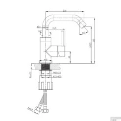 Wastafelkraan Sapho Rhapsody 1-hendel Gebogen Uitloop 14.5 Cm Chroom -Hansgrohe Badkamerinterieur Winkel rh002 wastafelkraan sapho rhapsody 1 hendel gebogen uitloop 14.5 cm chroom 4