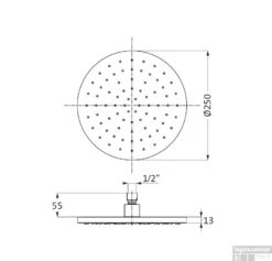 Ronde Hoofddouche Herzbach Living Spa 25 Cm Messing Goud -Hansgrohe Badkamerinterieur Winkel ronde hoofddouche herzbach living spa 25 cm messing goud tech