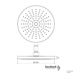 Ronde Hoofddouche Herzbach Living Spa 30 Cm Zwart Messing Goud -Hansgrohe Badkamerinterieur Winkel ronde hoofddouche herzbach living spa 30 cm messing goud tech