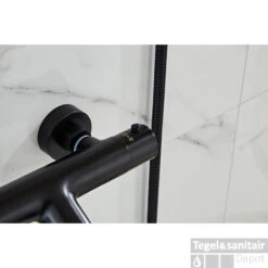 Opbouw Badkraan Boss & Wessing Nero Met Handdoucheset Mat Zwart -Hansgrohe Badkamerinterieur Winkel saniclear nero mat zwarte badkraan thermostatisch met handdouche set sk6703 7 1