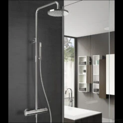 Regendoucheset Hotbath Get Together Buddy Opbouw Thermostatisch Chroom