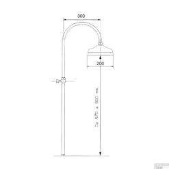 Regendouche Opbouwset Sapho Antea Retro Goud (exclusief Douchekraan) -Hansgrohe Badkamerinterieur Winkel set015 regendouche opbouwset sapho antea retro goud exclusief douchekraan 2