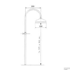 Regendouche Opbouwset Sapho Antea Retro Geborsteld RVS (exclusief Douchekraan) -Hansgrohe Badkamerinterieur Winkel set018 regendouche opbouwset sapho antea retro rvs exclusief douchekraan 2