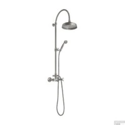 Regendouche Opbouwset Sapho Antea Retro Geborsteld RVS (excl. Douchekraan) -Hansgrohe Badkamerinterieur Winkel set038 regendouche opbouwset sapho antea retro rvs excl. douchekraan 1
