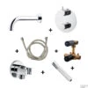 Inbouw Badkraanset Wiesbaden Baduitloop 20 Cm Chroom (Compleet) -Hansgrohe Badkamerinterieur Winkel set3koh29.2540 inbouw badkraanset wiesbaden baduitloop 20 cm chroom compleet 1