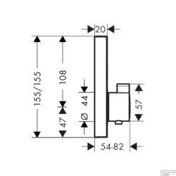 Thermostaat Afbouwdeel ShowerSelect HansGrohe Voor 2 Functies Mat Zwart 9 Thermostaat Afbouwdeel ShowerSelect HansGrohe Voor 2 Functies Mat Zwart -Hansgrohe Badkamerinterieur Winkel thermostaat afbouwdeel showerselect hansgrohe voor 2 functies tech 3