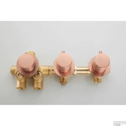 Thermostaatkraan Afbouwdeel Boss & Wessing Plus Geborsteld Koper -Hansgrohe Badkamerinterieur Winkel thermostaatkraan afbouwdeel boss wessing plus koper 2