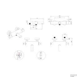 Thermostatisch Badmengkraan Boss & Wessing Met Cool Touch RVS -Hansgrohe Badkamerinterieur Winkel thermostatisch badmengkraan boss wessing met cool touch rvs tech