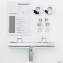 Thermostatische Badkraan Schutte London Chroom -Hansgrohe Badkamerinterieur Winkel thermostatische badmengkraan schutte london chroom sfeer5