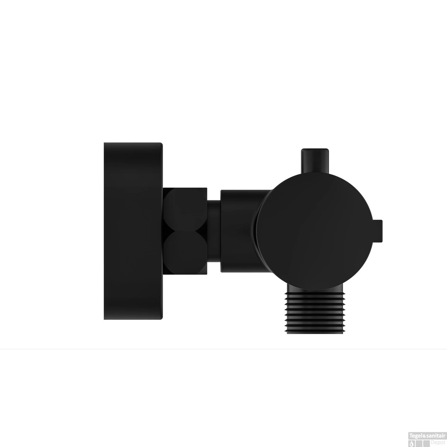 Thermostatische Douchekraan Schutte London Eco HOH 12 Cm Mat Zwart - Afbeelding 3