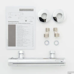 Thermostatische Douchekraan Schutte London Chroom 120mm HOH-afstand -Hansgrohe Badkamerinterieur Winkel thermostatische douchemengkraan schutte london chroom 120mm hoh afstand sfeer6
