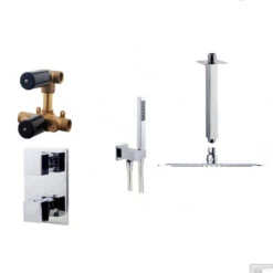 Thermostatische Inbouw Regendouche Set Wiesbaden Type 125 Plafondarm Ufo 30 Cm Vierkant Incl. Inbouwdeel -Hansgrohe Badkamerinterieur Winkel thermostatische inbouw regendouche set wiesbaden type 125 plafonddarm ufo 30 cm vierkant in 29.5025 shop