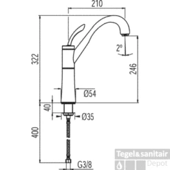 Tres Keukenkraan Elegance 113333