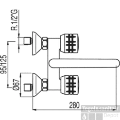 Tres Ese-23 Keukenkraan Chroom 123217
