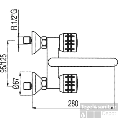 Tres Ese-23 Keukenkraan Chroom 123217 3 Tres Ese-23 Keukenkraan Chroom 123217
