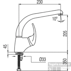 Tres Mono 2000 Keukenkraan Chroom 172440