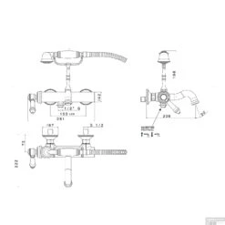 Badmengkraan Sapho Vienna Met Handdouche 1-hendel 20.8 Cm Chroom -Hansgrohe Badkamerinterieur Winkel vo010 badmengkraan sapho vienna met handdouche 1 hendel 20.8 cm chroom 1
