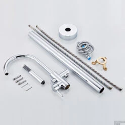 Vrijstaande Badkraan Boss & Wessing Met Handdoucheset Messing Chroom 8 Vrijstaande Badkraan Boss & Wessing Met Handdoucheset Messing Chroom -Hansgrohe Badkamerinterieur Winkel vrijstaande badkraan bws met handdoucheset messing chroom detail