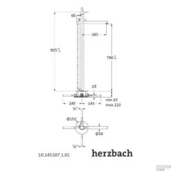 Vrijstaande Badmengkraan Herzbach Design New Chroom -Hansgrohe Badkamerinterieur Winkel vrijstaande badmengkraan herzbach design new chroom tech