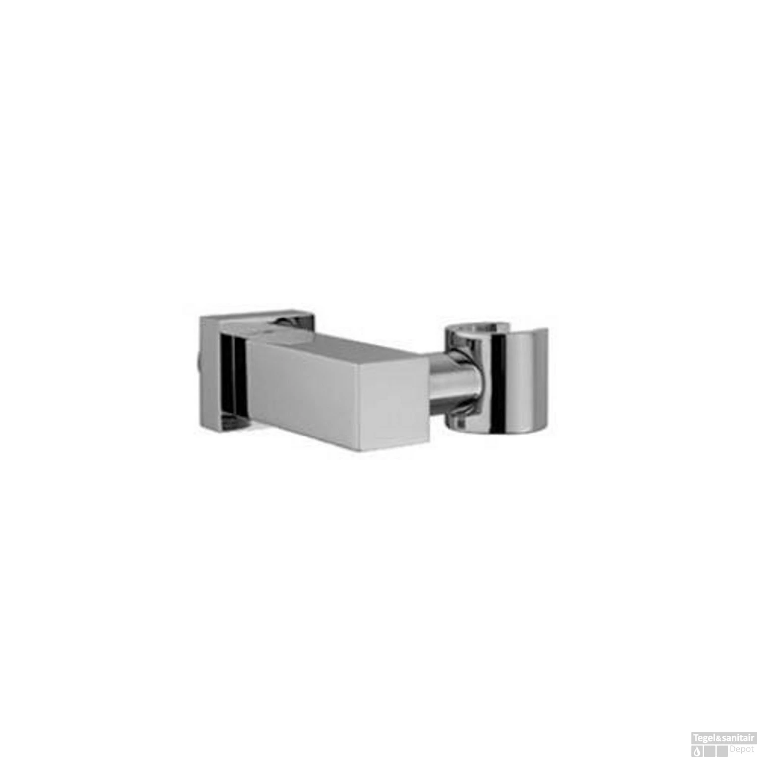 Wandsteun Hotbath Mate Vierkant Verstelbaar Geborsteld Nikkel OUTLET