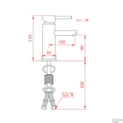 Wastafelkraan Boss & Wessing Gold Geborsteld Messing Mat Goud -Hansgrohe Badkamerinterieur Winkel wastafelkraan boss wessing gold geborsteld messing mat goud tec