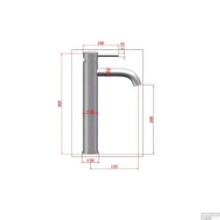 Wastafelkraan Boss & Wessing Plus 30.5 Cm RVS -Hansgrohe Badkamerinterieur Winkel wastafelkraan boss wessing plus 30.5 cm rvs tech