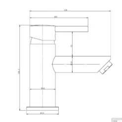 Wastafelkraan Boss & Wessing Aloni Laag Model Verchroomd Messing -Hansgrohe Badkamerinterieur Winkel wastafelkraan creavit aloni laag model verchroomd messing tech