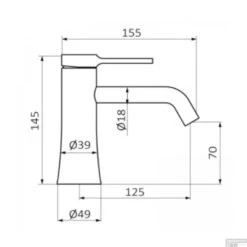 Wastafelkraan GRB Time Met Clickwaste Chroom -Hansgrohe Badkamerinterieur Winkel wastafelkraan grb time met clickwaste chroom tech