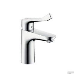 Wastafelkraan Met Verlengde Greep Hansgrohe Focus Care Aangepast Sanitair Chroom (zonder Waste)