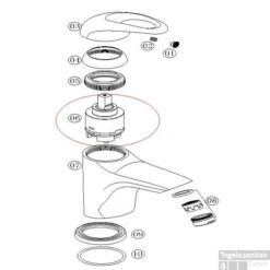 Wastafelmengkraan Athos Met Clickwaste Chroom -Hansgrohe Badkamerinterieur Winkel wastafelmengkraan athos klikwaste chroom technisch