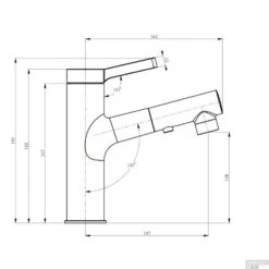 Wastafelmengkraan Best Design Asproli Met Uittrekbare Sproeiuitloop Mat Zwart -Hansgrohe Badkamerinterieur Winkel wastafelmengkraan best design met uittrekbare sproeiuitloop mat zwart8719323063648 2