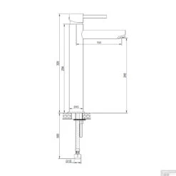 Wastafelmengkraan Brauer Brushed Edition Coldstart Opbouw Hoog Ronde Hendel Geborsteld RVS PVD -Hansgrohe Badkamerinterieur Winkel wastafelmengkraan brauer opbouw verhoogd eenhendel pvd coating energiebesparend geborsteld nikkel tech