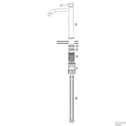 Wastafelmengkraan Differnz Hoog Gebogen Chroom -Hansgrohe Badkamerinterieur Winkel wastafelmengkraan differnz hoog gebogen chroom detail2