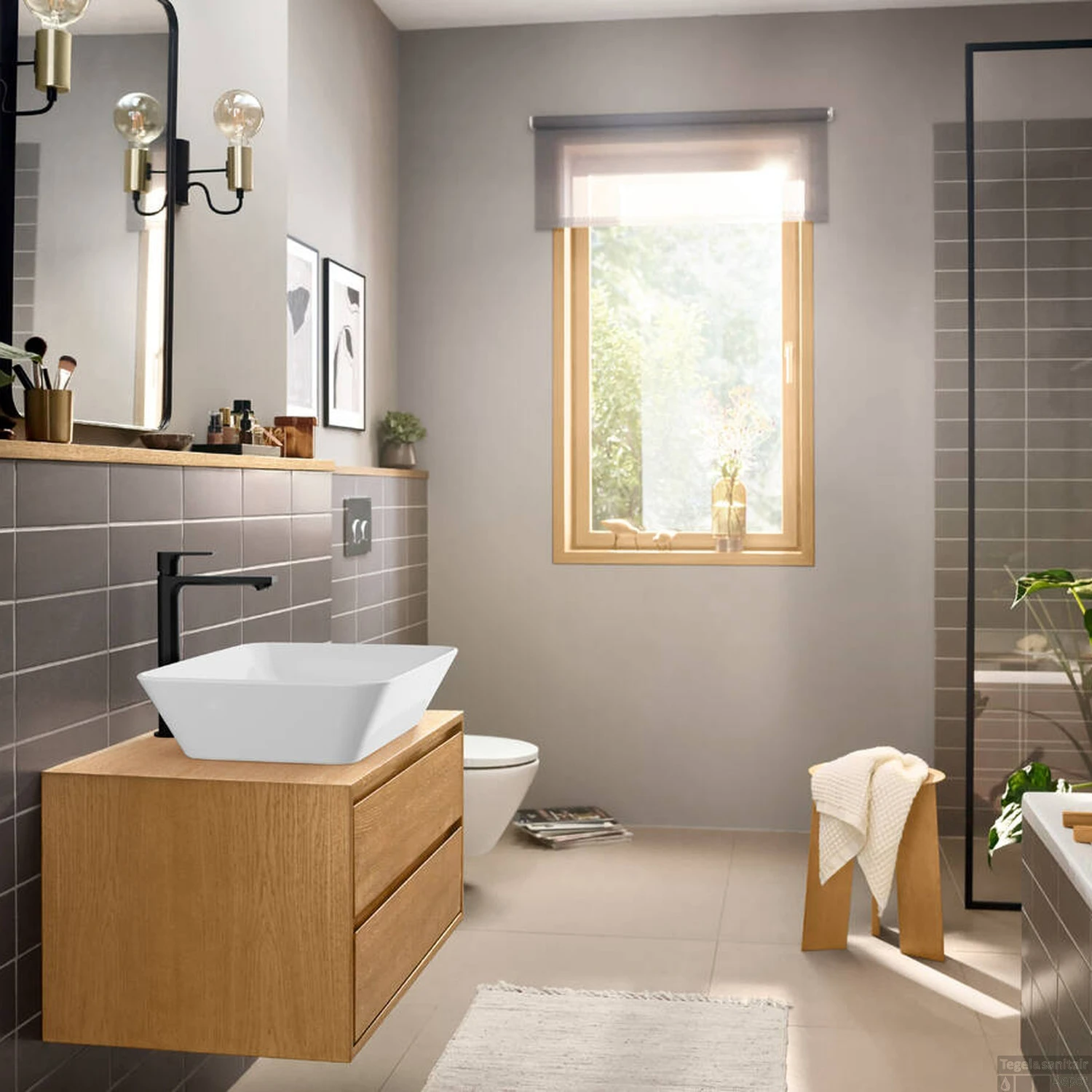 Wastafelmengkraan HansGrohe Rebris E Eengreeps 240 CoolStart Voor Waskommen Met Trekwaste Mat Zwart 4 Wastafelmengkraan HansGrohe Rebris E Eengreeps 240 CoolStart Voor Waskommen Met Trekwaste Mat Zwart - Afbeelding 2