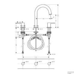 Wastafelmengkraan HansGrohe Vernis Shape 3-Gats Met Trekwaste Chroom 9 Wastafelmengkraan HansGrohe Vernis Shape 3-Gats Met Trekwaste Chroom -Hansgrohe Badkamerinterieur Winkel wastafelmengkraan hansgrohe vernis shape 3 gats met trekwaste tech