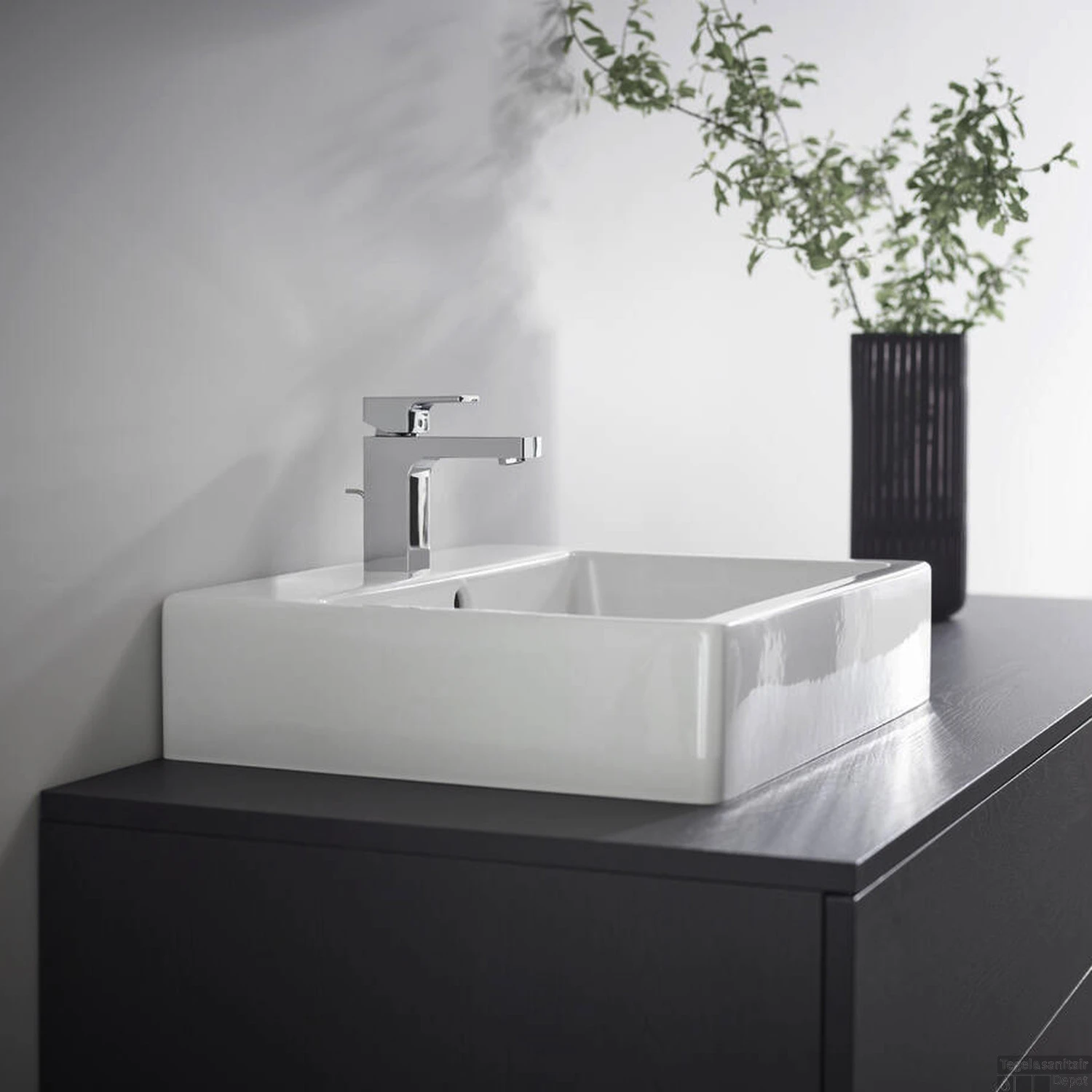 Wastafelmengkraan HansGrohe Vernis Shape Eengreeps 100 Met Trekwaste CoolStart Chroom 4 Wastafelmengkraan HansGrohe Vernis Shape Eengreeps 100 Met Trekwaste CoolStart Chroom - Afbeelding 2