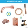 Wiesbaden Badkraan Inbouw Set Caral 01 Geborsteld Koper -Hansgrohe Badkamerinterieur Winkel wiesbaden badkraan inbouw set caral 01 geborsteld koper detail 1